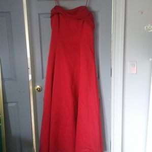 Long red prom formal dress gorgeous